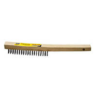G-FORCE 3 X 19 LONG WOOD HANDLE STEEL WIRE BRUSH